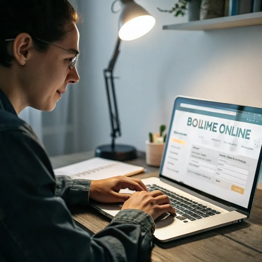 Person booking online